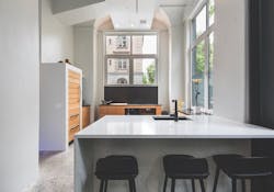 Adaptive reuse of former wine bar with loft kitchen Adaptive reuse of former wine bar with loft kitchen