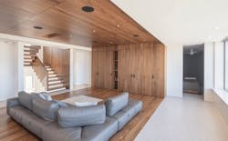 The living room in a Potrero Hill home designed by Sidell Pakravan Architects The living room in a Potrero Hill home designed by Sidell Pakravan Architects