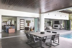 Oudoor living and open glass walls Oudoor living and open glass walls