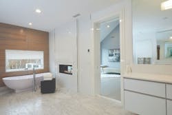 finished spa bathroom from Plum Builders finished spa bathroom from Plum Builders