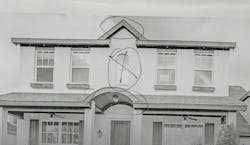 foursquare home with a pediment foursquare home with a pediment