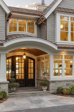 Wayzata Bay entryway twilight Wayzata Bay entryway twilight
