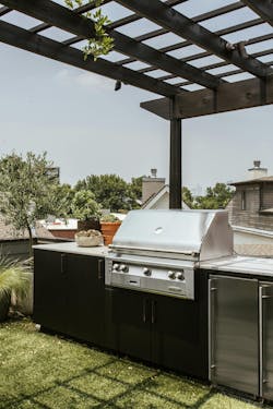 Outdoor kitchen on rooftop terrace Outdoor kitchen on rooftop terrace