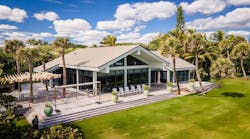 The deck on this Jupiter Island, Fla. home features rot-resistant materials and totals 5,000 square feet. | Photo: Jana Bannan The deck on this Jupiter Island, Fla. home features rot-resistant materials and totals 5,000 square feet. | Photo: Jana Bannan