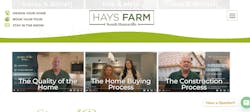 screenshot of three videos on a home builder website screenshot of three videos on a home builder website