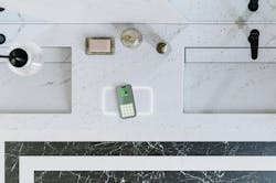 phone on a countertop charging phone on a countertop charging