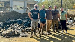 Red Tree Builders/Alair Asheville team doing hurricane cleanup Red Tree Builders/Alair Asheville team doing hurricane cleanup