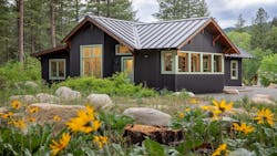 Exterior of cabin in Methow Valley, Washington Exterior of cabin in Methow Valley, Washington