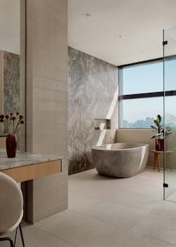 bathroom with marble slab and gray palette bathroom with marble slab and gray palette