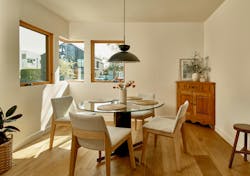 dining room with corner windows dining room with corner windows