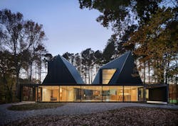 Steep gables on the Steeplechase House Steep gables on the Steeplechase House