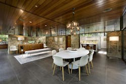 Dining space in a mid-century modern home Dining space in a mid-century modern home