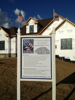 Kimbel constructed a Made in America home in 2013 after being inspired by a Montana builder who did the same Kimbel constructed a Made in America home in 2013 after being inspired by a Montana builder who did the same