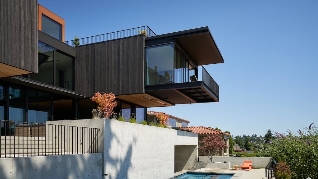 The Sound House captures views of Puget Sound, Mount Rainier, and Seattle.