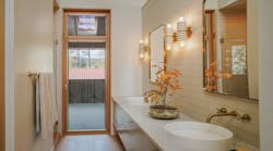 Freja House bathroom showcases Scandinavian style. Freja House bathroom showcases Scandinavian style.
