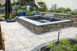 Plunge pool at Westlawn, Pa., home Plunge pool at Westlawn, Pa., home