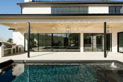 Backyard of home built by Captex Construction Backyard of home built by Captex Construction