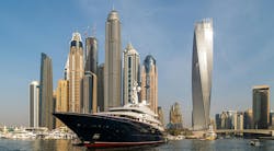 Skyline of Dubai with a luxury yacht | Custom Builder Wealth Report Skyline of Dubai with a luxury yacht | Custom Builder Wealth Report