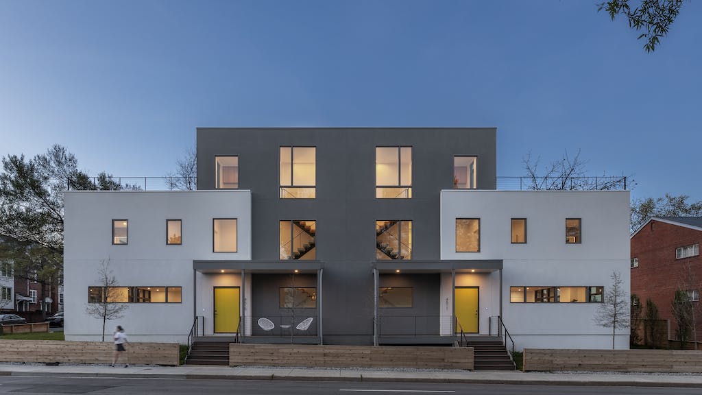 Exterior of Ballston duplex