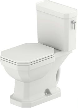 Duravit 1930 series Two-Piece Toilet with reversible flush handle | Universal Design Duravit 1930 series Two-Piece Toilet with reversible flush handle | Universal Design