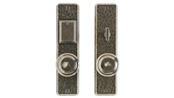 Hammered entry set from Rocky Mountain Hardware Hammered entry set from Rocky Mountain Hardware