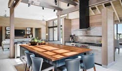 interior of a vacation ranch home kitchen in Austin interior of a vacation ranch home kitchen in Austin