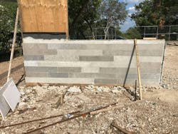 Dick Clark + Associates often creates large-scale mockups for clients, like this exterior wall, to aid design choices and instill confidence in their process. Dick Clark + Associates often creates large-scale mockups for clients, like this exterior wall, to aid design choices and instill confidence in their process.