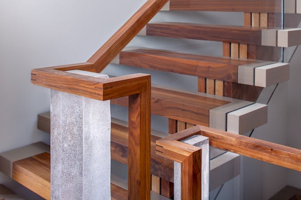 Walnut Stair case | Design Details