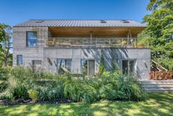 South facade of architect Wayne Turett's Passive House on Long Island South facade of architect Wayne Turett's Passive House on Long Island