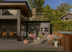 Seating area off the side of the quincho Seating area off the side of the quincho