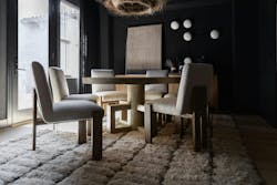 Living room with a black whitewash and a wabi sabi aesthetic in Scottsdale Living room with a black whitewash and a wabi sabi aesthetic in Scottsdale