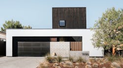 Front elevation of Cupertino custom home Front elevation of Cupertino custom home