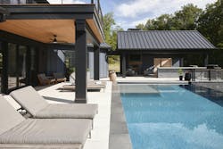 Pool and pool house Pool and pool house