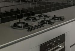 Gas cooktop system integrated into the countertops Gas cooktop system integrated into the countertops