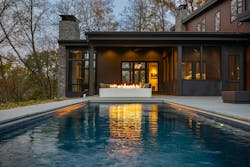 Pool area at the Treetops home Pool area at the Treetops home