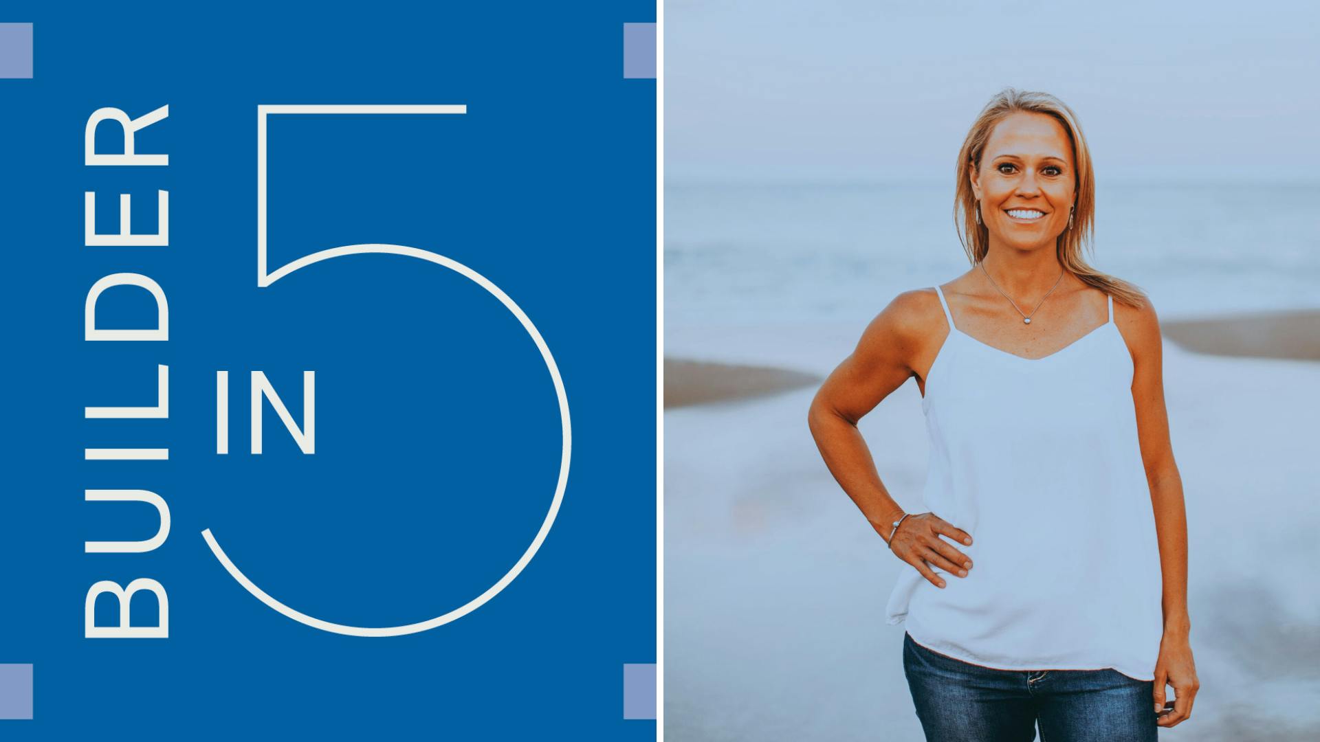 Graphic image promoting Custom Builder's Builder in 5 Q&A series, with Marnie Oursler of Maryland