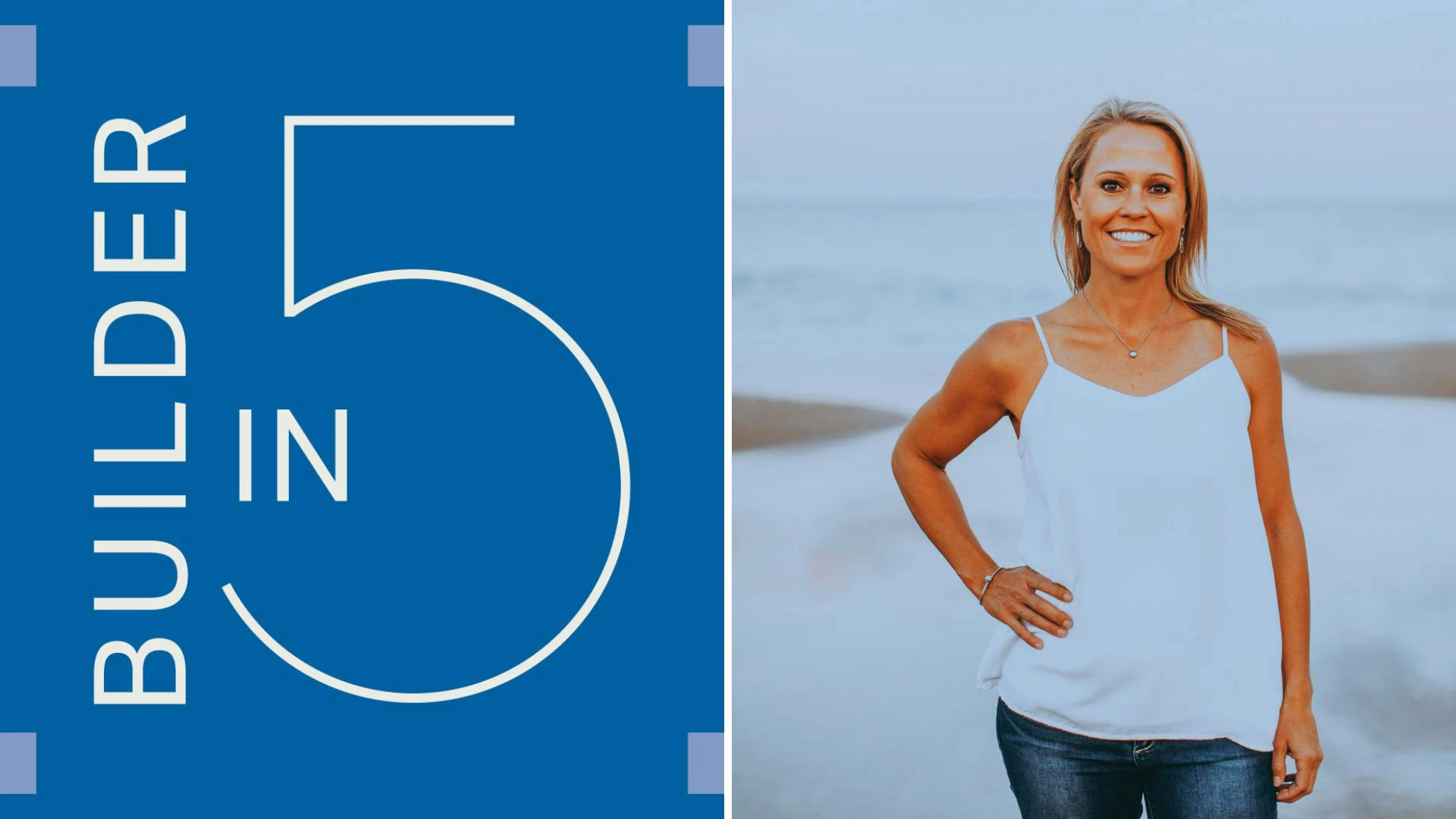 Graphic image promoting Custom Builder's Builder in 5 Q&A series, with Marnie Oursler of Maryland