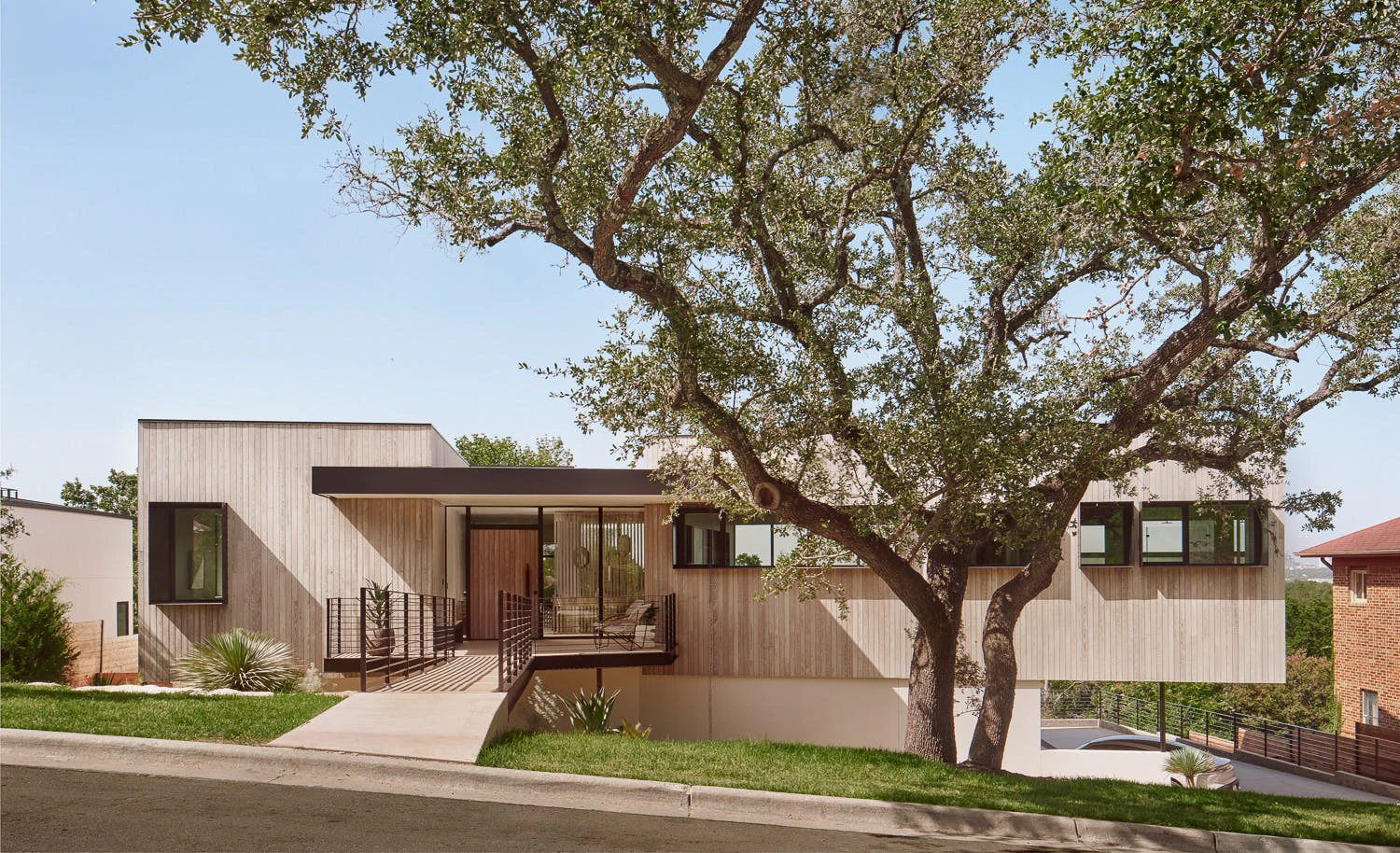 Exterior of a residential project by Mark Odom Studio in Austin