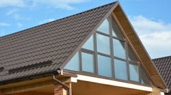 Metal roof on modern home Metal roof on modern home