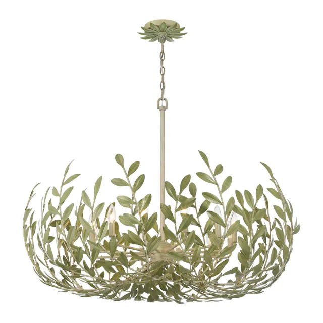 Broche vine-like chandelier by Crystorama Broche vine-like chandelier by Crystorama