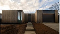 Exterior of a Cover offsite home built in Pacific Palisades after the January 2025 wildfire Exterior of a Cover offsite home built in Pacific Palisades after the January 2025 wildfire