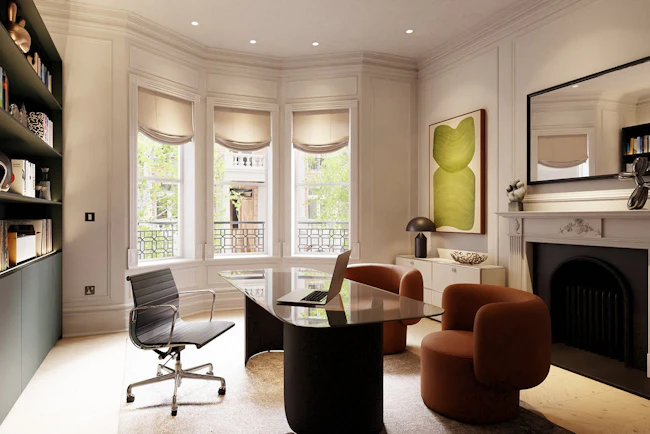 Study with architectural lighting