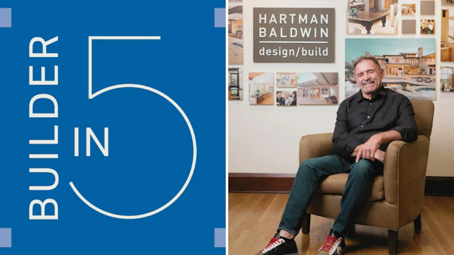 Builder in 5 logo | Interview with Bill Baldwin of HartmanBaldwin