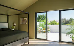 Indoor-outdoor living was an integral component to the project, with each of the home's five bedrooms featuring private outdoor space. Indoor-outdoor living was an integral component to the project, with each of the home's five bedrooms featuring private outdoor space.