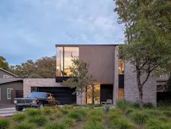 Front view of a home in Zilker Park neighborhood of Austin Front view of a home in Zilker Park neighborhood of Austin
