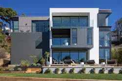 Exterior of a steel frame home by Minarc Architects Exterior of a steel frame home by Minarc Architects