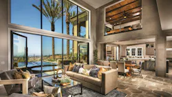 Great room interior of a Toll Brothers home Great room interior of a Toll Brothers home