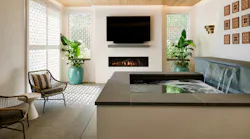 Interior view of a home spa Interior view of a home spa