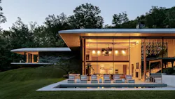 This 9,800-square-foot home in Virgina was built using a mix of natural materials and products inspired by the environment.