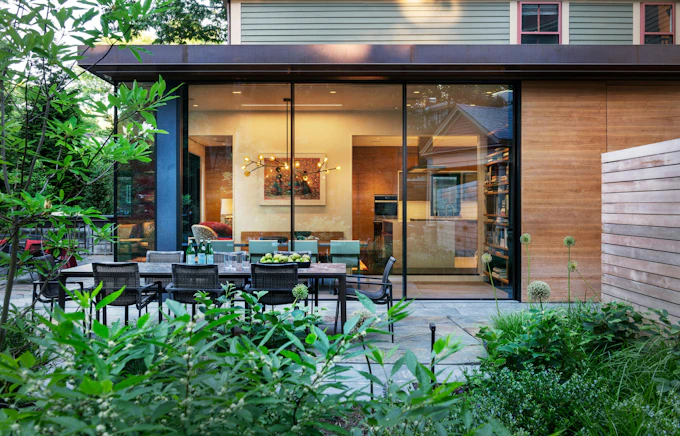 Patio of a renovated home